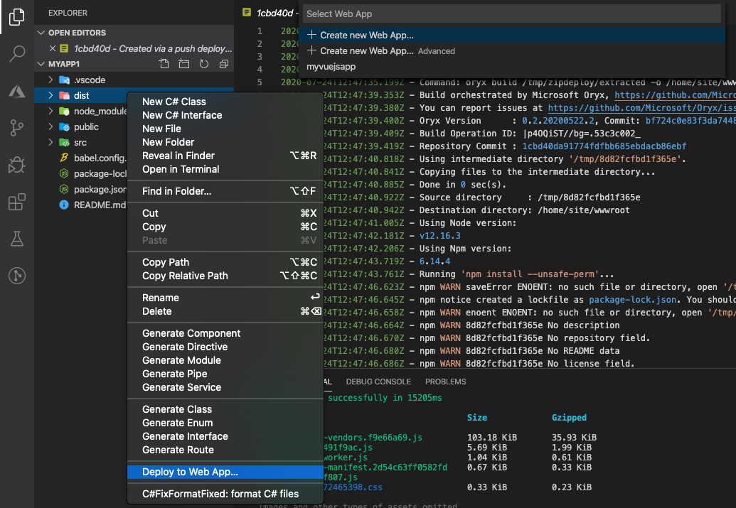 Deploy Vue.JS using VSCode | Mark Deanil Vicente