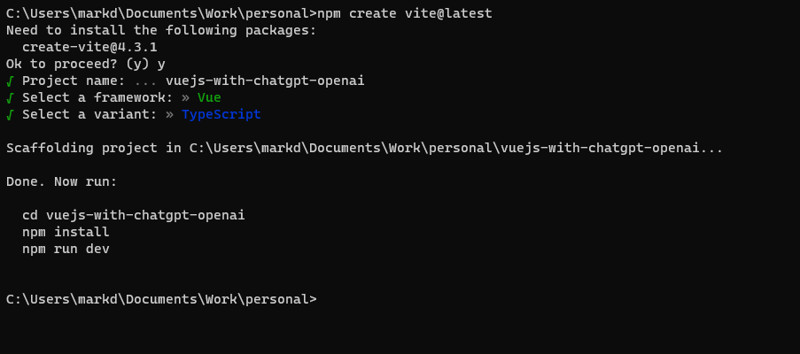 Mark Deanil Vicente - Integrate ChatGPT to Vue.JS